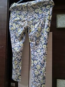 Floral Print Jeans Purchased From Japan