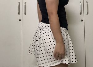 Polka Dot Mini Skirt
