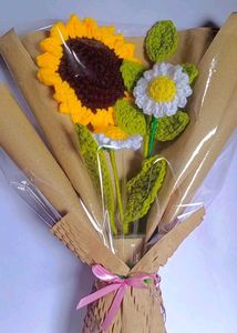 Crochet Sunflower and Da Flower Bouquet 💐