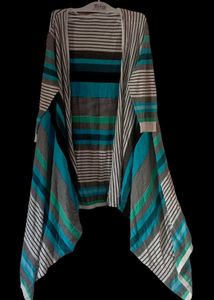 Kalt Cotton 3/4th Sleeves Long Open Shrug
