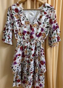 Korean  Floral Summer Dress