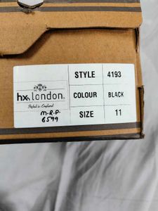HX London Black Casual Shoes