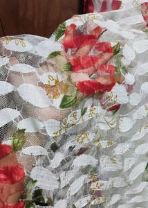 Netted White Frock