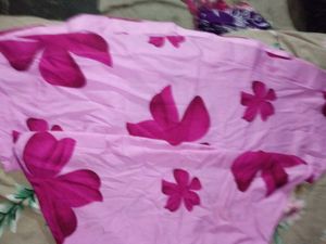 New Floral Print Pink Ethnic Gown