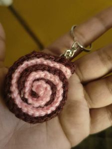 Crochet Swirl Keychain