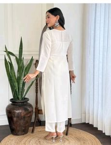 New/Unused Rayon Kurta Pant With Organza Dupatta