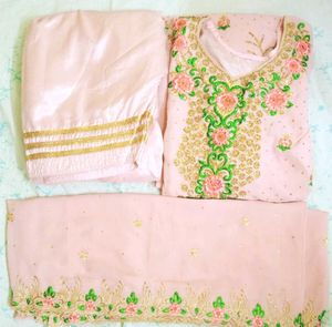 Pink Embroidered Salwar Kameez