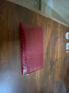 Miraggio Maroon Croc Wallet