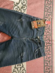 Stylish Distressed Denim Jeans