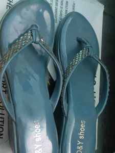 D&amp;Y Shoes Beaded Flip Flops