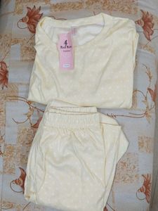 Light Yellow Oversized Night Dress