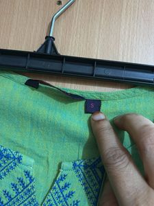 Green Embroidered kurta