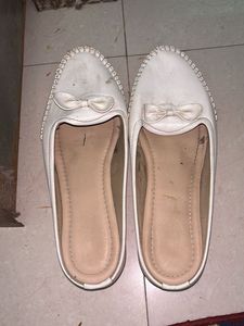 White Bow Mules