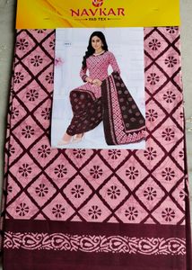 Pink & Brown Unstitched Suit