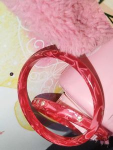 Red Rhinestone Bangle Set