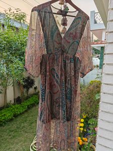 Beach Sexy Paisley Print Dress