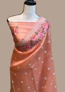 Elegant Embroidered Saree