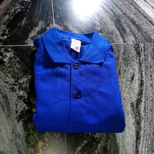 Blue Collared Shirt