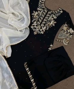Heavy Bridal Kurta , Pant With Dupatta Set