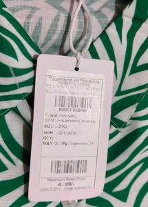 🆕✅BRAND NEW 2XL Green Printed Co-ord Set✅🆕