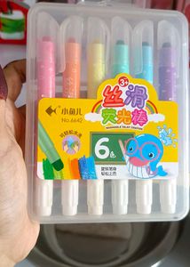 Washable Silky Crayons - 6 Colors!