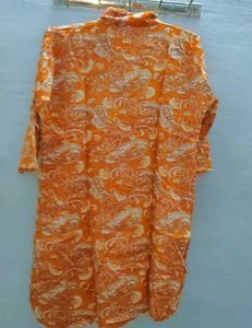 Orange Paisley Pajama Set