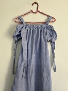 White And Light Blue Dress