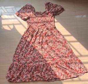 Fig Floral Puff Sleeve Dress