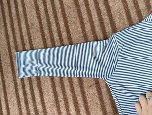Striped Open Front Shrug