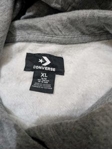 Converse cropped Grey Hoodie