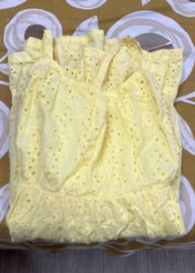 Yellow Eyelet Sundress