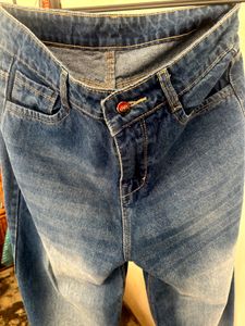 blue Wide Leg denim jeans