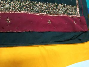 Y2K Embroidered Saree