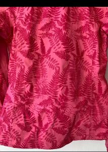 Pink Patterned Outdoor Jacket