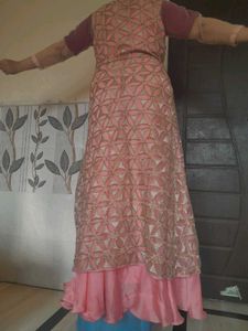 Peach Anarkali Dress