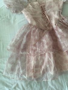 Pink Puff Sleeve Mini Dress