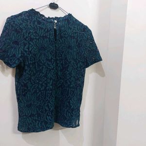 Lace Mock Neck Top