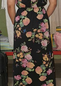 Floral Strapless Maxi Dress