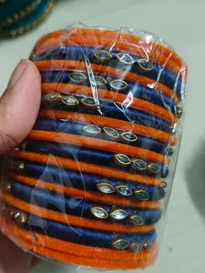 Bangle Set - Orange &amp; Blue