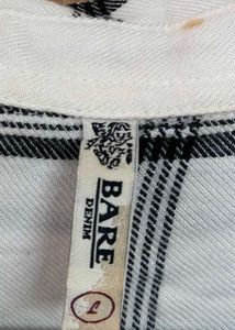 🖤 Classic Black &amp; White Plaid Rayon Shirt