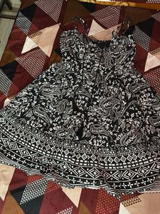 Paisley Print Mini Dress