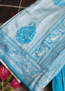 Best Sky Blue Saree.....