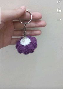 Crochet Pumpkin Keychain