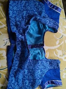 Floral Print Chiffon Saree