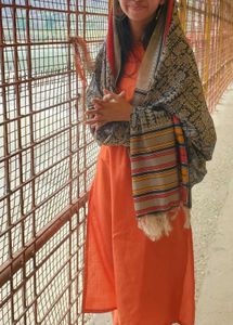 Elegant Orange Kurta Set with Dupatta