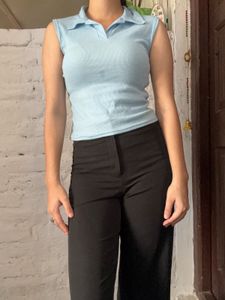 New Blue Crop Top
