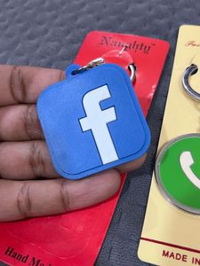 3 Social Media Keychains