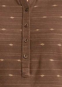 Brown Ikat Print Kurti