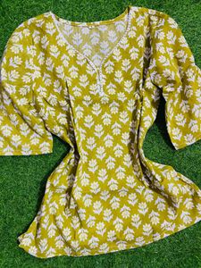 L Size Cotton Short Kurti Unused Brand New
