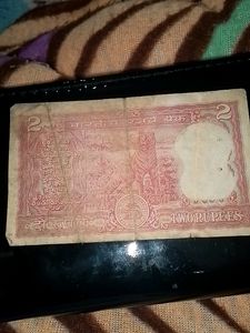 Tiger Printed 2 Rs Old Rare Note